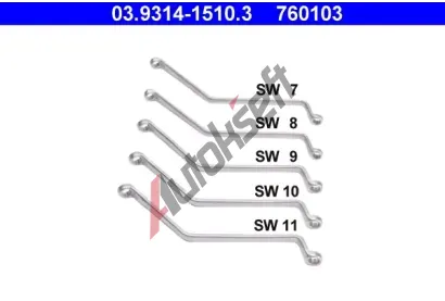 ATE Sada klíčů AT 760103, 03.9314-1510.3 ATE Sada klíčů AT 760103, 03.9314-1510.3