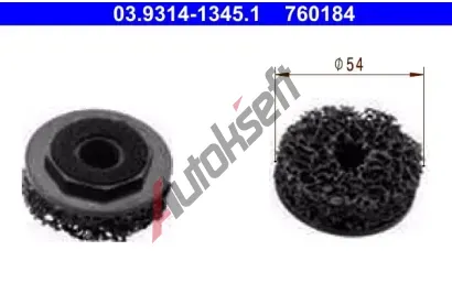 ATE Čisticí kotouč - čisticí souprava - náboj kola AT 760184, 03.9314-1345.1 ATE Čisticí kotouč - čisticí souprava - náboj kola AT 760184, 03.9314-1345.1