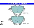 Sada brzdovch destiek ATE ‐ AT LD2601