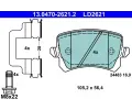 Sada brzdovch destiek ATE ‐ AT LD2621