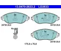 Sada brzdovch destiek ATE ‐ AT LD2633