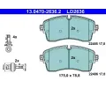 Sada brzdovch destiek ATE ‐ AT LD2636