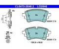 Sada brzdovch destiek ATE ‐ AT LD2646