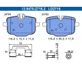 Sada brzdovch destiek ATE ‐ AT LD2716