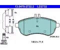 Sada brzdovch destiek ATE ‐ AT LD2732