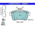 Sada brzdovch destiek ATE ‐ AT LD2761