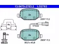 Sada brzdovch destiek ATE ‐ AT LD2763