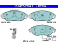 Sada brzdovch destiek ATE ‐ AT LD2764