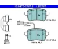 Sada brzdovch destiek ATE ‐ AT LD2767