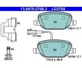 Sada brzdovch destiek ATE ‐ AT LD2768