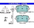 Sada brzdovch destiek ATE ‐ AT LD2769