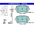 Sada brzdovch destiek ATE ‐ AT LD2770