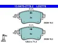 Sada brzdovch destiek ATE ‐ AT LD2778