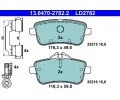 Sada brzdovch destiek ATE ‐ AT LD2782