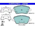 Sada brzdovch destiek ATE ‐ AT LD2784