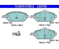 Sada brzdovch destiek ATE ‐ AT LD2792