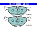 Sada brzdovch destiek ATE ‐ AT LD3605