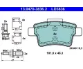 ATE Sada brzdovch destiek Ceramic ‐ AT LD3836