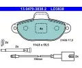 Sada brzdovch destiek ATE ‐ AT LD3838