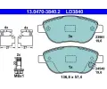 Sada brzdovch destiek ATE ‐ AT LD3840