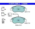 ATE Sada brzdovch destiek Ceramic ‐ AT LD3846