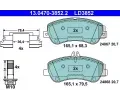 Sada brzdovch destiek ATE ‐ AT LD3852