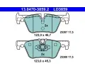 Sada brzdovch destiek ATE ‐ AT LD3859