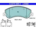 Sada brzdovch destiek ATE ‐ AT LD3860