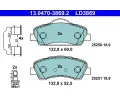 Sada brzdovch destiek ATE ‐ AT LD3869