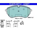 Sada brzdovch destiek ATE ‐ AT LD3877