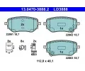 Sada brzdovch destiek ATE ‐ AT LD3888