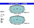 Sada brzdovch destiek ATE ‐ AT LD3889