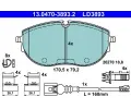 Sada brzdovch destiek ATE ‐ AT LD3893