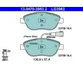 Sada brzdovch destiek ATE ‐ AT LD3983