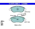 Sada brzdovch destiek ATE ‐ AT LD3984