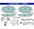 Sada brzdovch destiek ATE ‐ AT LD3999