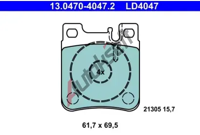 ATE Sada brzdovch destiek Ceramic AT LD4047, AT 21305