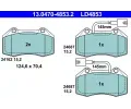 Sada brzdovch destiek ATE ‐ AT LD4853