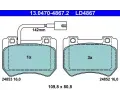 Sada brzdovch destiek ATE ‐ AT LD4867