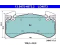 Sada brzdovch destiek ATE ‐ AT LD4873