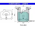 Sada brzdovch destiek ATE ‐ AT LD4874