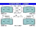 Sada brzdovch destiek ATE ‐ AT LD4894