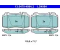 Sada brzdovch destiek ATE ‐ AT LD4984