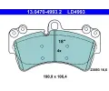 Sada brzdovch destiek ATE ‐ AT LD4993