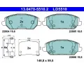 Sada brzdovch destiek ATE ‐ AT LD5510