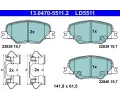 Sada brzdovch destiek ATE ‐ AT LD5511