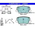 Sada brzdovch destiek ATE ‐ AT LD5521