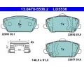 Sada brzdovch destiek ATE ‐ AT LD5536
