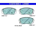 Sada brzdovch destiek ATE ‐ AT LD5600