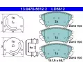 Sada brzdovch destiek ATE ‐ AT LD5612